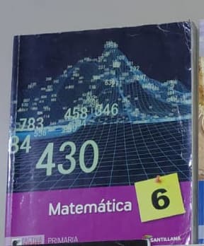 Foto real de Matemática 6